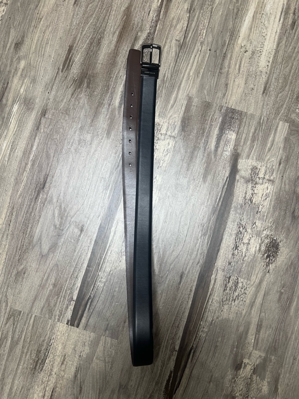 Men's Reversible Black/Brown Leather Belt
